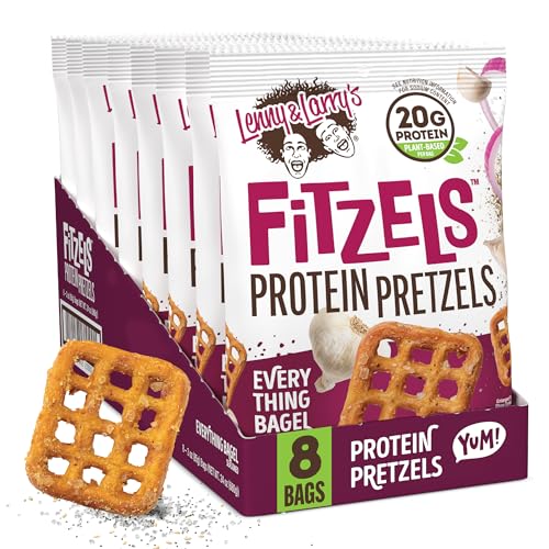 Lenny & Larry's Fitzels Everything Bagel Protein Brezeln, 85 g (8er Pack) von Lenny & Larry's