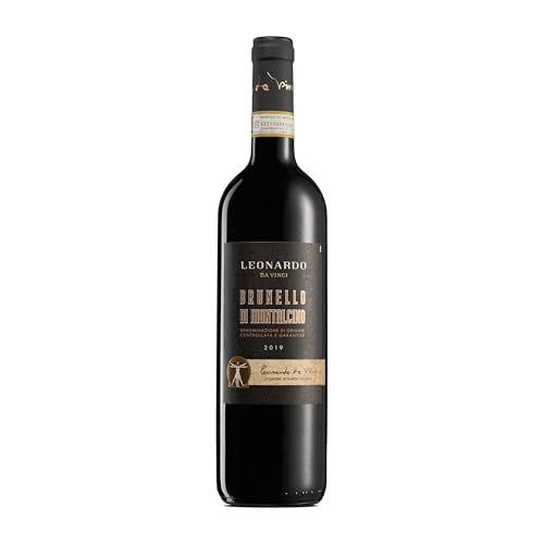 Leonardo Da Vinci Brunello di Montalcino, 100% Sangiovese Wein, kräftiger Rotwein mit lang anhaltendem, persistentem Abgang, 13,5% Alkoholgehalt von Leonardo da Vinci