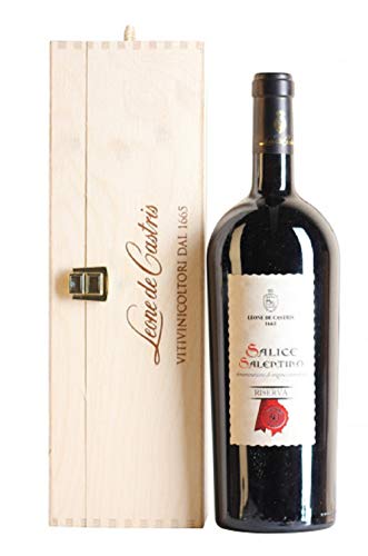 Salice Salentino Rosso Riserva Magnum 1,5 L in orig. Holzkiste von Leone de Castris