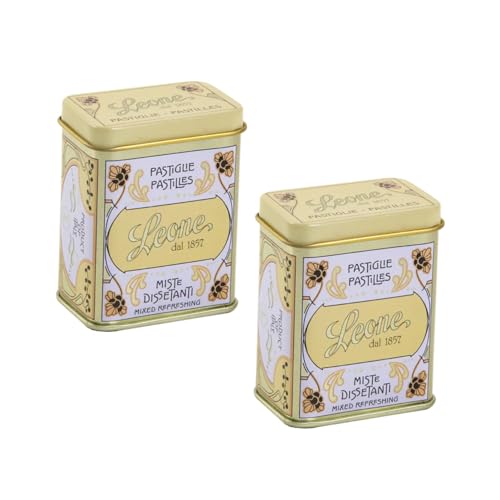 Leone® | Gemischte Bonbons Obst | Glutenfreie Leone Tabletten | Leone gemischte Durstlösemittel - 2 x 30 g von Leone