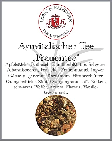 Lerbs & Hagedorn, Ayuveda Frauentee | 1.5kg (ca. 122 Liter) Apfel, Roibusch, Kamillenblüten, schw. Johannisbeeren, Fenchel, Frauenmantel von Lerbs & Hagedorn