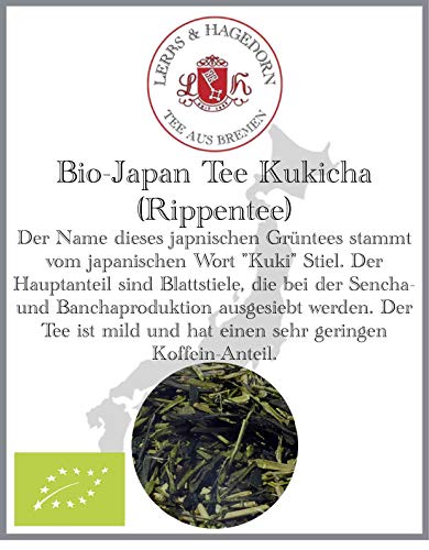 Lerbs & Hagedorn, Bio Japan Tee Kukicha Rippentee | Sehr milder Geschmack 1.5kg (ca. 81 Liter) Sehr geringer Koffeinanteil von Lerbs & Hagedorn