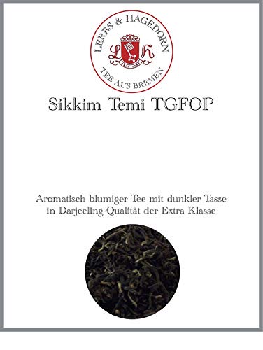 Lerbs & Hagedorn, Sikkim Temi TGFOP | Blumiger Geschmack 250g (ca. 21 Liter) Dunkle Tasse in Darjeeling Qualität von Lerbs & Hagedorn