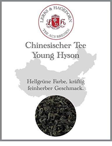 Lerbs & Hagedorn, Grüntee Young Hyson| Feinherber Geschmack 250g (ca. 21 Liter) Hellgrüne Tasse von Lerbs & Hagedorn