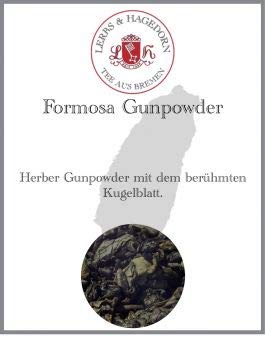 Lerbs & Hagedorn, Formosa Tee Gunpowder | Herber Geschmack 1.5kg (ca. 122 Liter) Kugeliges Blatt von Lerbs & Hagedorn