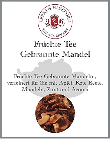 Lerbs & Hagedorn, Früchte Tee Gebrannte Mandel | 1.5kg (ca. 122 Liter) Apfel, Rote Beete, Mandeln, Zimt von Lerbs & Hagedorn