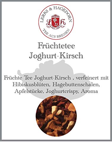 Lerbs & Hagedorn, Früchte Tee Joghurt Kirsch | 3kg (ca. 244 Liter) Hibiskusblüten, Hagebuttenschalen, Apfelstücke, Joghurtcrispy von Lerbs & Hagedorn