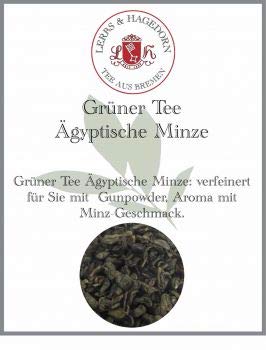 Lerbs & Hagedorn, Grün Tee Ägyptische Minze | Minz Geschmack 1.5kg (ca. 122 Liter) Gunpowderblatt von Lerbs & Hagedorn