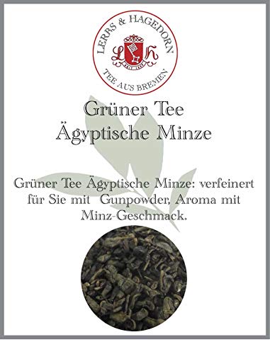 Lerbs & Hagedorn, Grün Tee Ägyptische Minze | Minz Geschmack 250g (ca. 21 Liter) Gunpowderblatt von Lerbs & Hagedorn Bremen