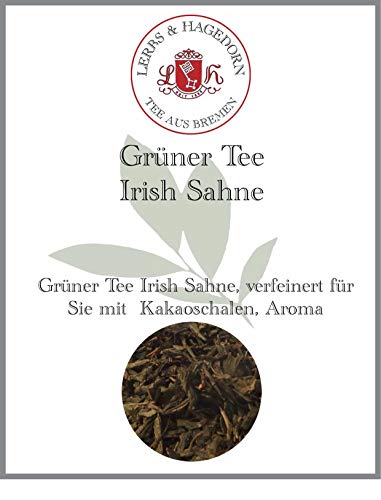 Lerbs & Hagedorn, Grün Tee Irish Sahne | 250g (ca. 21 Liter) Mit Kakaoschalen, Sencha als Basis von Lerbs & Hagedorn Bremen