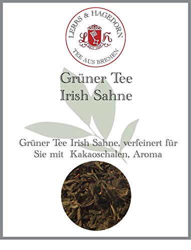 Lerbs & Hagedorn, Grün Tee Irish Sahne | 250g (ca. 21 Liter) Mit Kakaoschalen, Sencha als Basis von Lerbs & Hagedorn