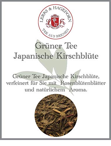 Lerbs & Hagedorn, Grün Tee Japanische Kirschblüte | 250g (ca. 21 Liter) Rosenblütenblätter von Lerbs & Hagedorn