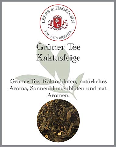 Lerbs & Hagedorn, Grüner Tee Kaktusfeige | Fruchtiger Kaktusfeigengeschmack 250g (ca. 21 Liter) Kaktusblüten von Lerbs & Hagedorn Bremen
