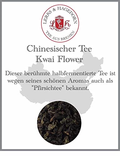 Lerbs & Hagedorn, Kwai Flower China Tee| Auch Pfirsichtee genannt 1.5kg (ca. 122 Liter) Schöner halbfermentierter Tee von Lerbs & Hagedorn Bremen