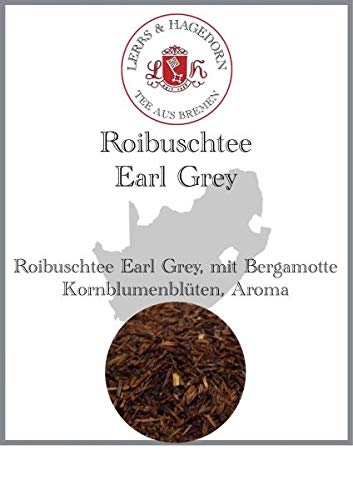 Lerbs & Hagedorn, Roibuschtee Earl Grey | 250g (ca. 21 Liter) Kornblumenblüten von Lerbs & Hagedorn Bremen