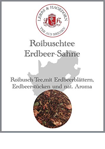 Lerbs & Hagedorn, Roibuschtee Erdbeer Sahne | 250g (ca. 21 Liter) Mit Erdbeerblättern und Erdbeerstücken Lerbs & Hagedorn, Roibuschtee Erdbeer Sahne | 250g (ca. 21 Liter) Mit Erdbeerblättern und Erdbeerstücken von Lerbs & Hagedorn Bremen