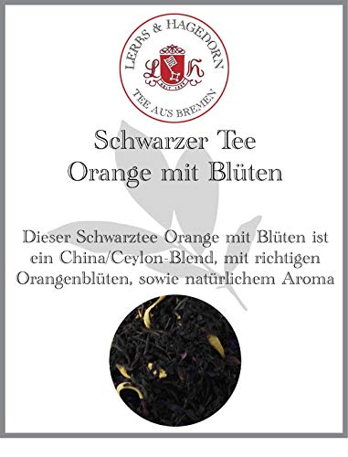 Lerbs & Hagedorn, Schwarz Tee Orange mit Blüten | 250g (ca. 21 Liter) Mir Orangenblüten, und Ceylon und China Tee Lerbs & Hagedorn, Schwarz Tee Orange mit Blüten | 250g (ca. 21 Liter) Mir Orangenblüten, und Ceylon und China Tee von Lerbs & Hagedorn Bremen
