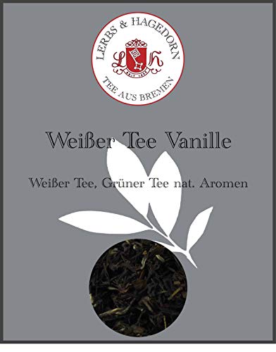 Lerbs & Hagedorn, Weißer Vanilletee | 1.5kg (ca. 122 Liter) Weißer Tee, Grüner Tee von Lerbs & Hagedorn