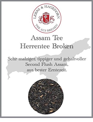 Lerbs & Hagedorn, Assam Tee Herrentee Broken | Malzig, Tippig, Gehaltvoll 1kg (ca. 81 Liter) Second Flush, Beste Erntezeit von Lerbs & Hagedorn
