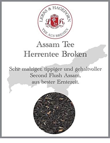 Lerbs & Hagedorn, Assam Tee Herrentee Broken | Malzig, Tippig, Gehaltvoll 250g (ca. 20 Liter) Second Flush, Beste Erntezeit von Lerbs & Hagedorn