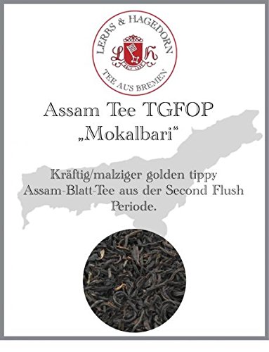 Lerbs & Hagedorn, Assam Tee TGFOP „Mokalbari“ | Kräftig, Malzig 1kg (ca. 81 Liter) Golden Tippy, Second Flush, Blatt Tee Lerbs & Hagedorn, Assam Tee TGFOP „Mokalbari“ | Kräftig, Malzig 1kg (ca. 81 Liter) Golden Tippy, Second Flush, Blatt Tee von Lerbs & Hagedorn Bremen