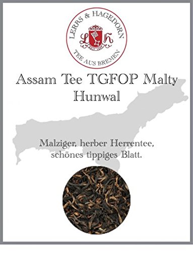 Lerbs & Hagedorn, Assam Tee TGFOP Malty Hunwal | Malzig, Herb, Schön Tippig 1kg (ca. 81 Liter) von Lerbs & Hagedorn