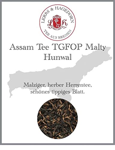 Lerbs & Hagedorn, Assam Tee TGFOP Malty Hunwal | Malzig, Herb, Schön Tippig 250g (ca. 20 Liter) von Lerbs & Hagedorn