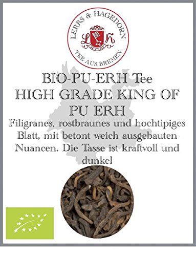 Lerbs & Hagedorn, Schwarzer China Tee High Grade King of Pu-Erh Bio - shu | Erdig, Weich, Ausdrucksstark 1kg Ca. (81 Liter) von Lerbs & Hagedorn