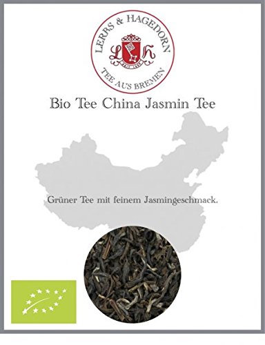 Lerbs & Hagedorn, Bio Tee China Jasmin Tee |Feiner Jasmingeschmack 1kg (ca. 81 Liter) Grüner Tee von Lerbs & Hagedorn