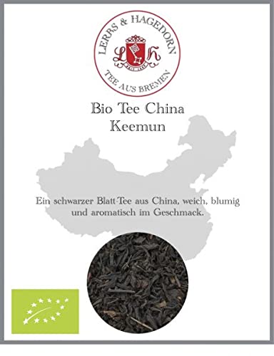 Lerbs & Hagedorn, Bio Tee China Keemun |Weich, Blumig, Aromatisch 250g (ca. 20 Liter) Blatt-Tee, Schwarzer Tee, China Tee von Lerbs & Hagedorn