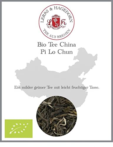 Lerbs & Hagedorn, Bio Tee China Pi Lo Chun |Mild, Fruchtig 250g (ca. 20 Liter) Grüner Tee von Lerbs & Hagedorn