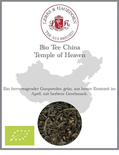 Lerbs & Hagedorn, Bio Tee China Temple of Heaven |Herb 1kg (ca. 81 Liter) Grüner Tee, Gunpowder, Erntezeit im April, China Tee von Lerbs & Hagedorn Bremen