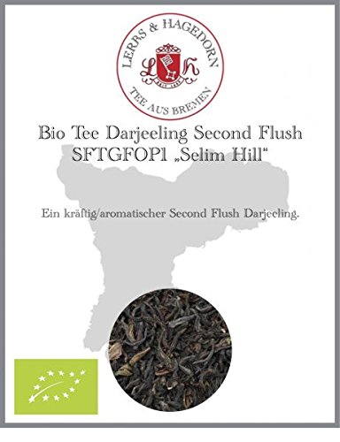 Lerbs & Hagedorn, Bio Tee Darjeeling Second Flush SFTGFOP1 „Selim Hill“ |Kräftig, Aromatisch 1kg (ca. 81 Liter) von Lerbs & Hagedorn Bremen
