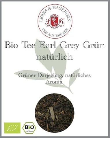 Lerbs & Hagedorn, Grüner Earl Grey Tee in Bio-Qualität | 1kg (Ca. 81 Liter) von Lerbs & Hagedorn Bremen