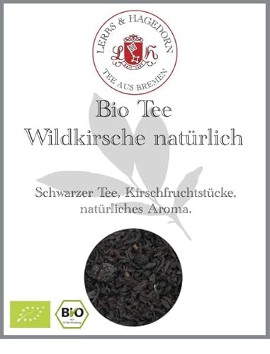 Lerbs & Hagedorn, Bio Tee Wildkirsche natürlich | 1kg (Ca. 81 Liter) Kirschfrucht-Stücke von Lerbs & Hagedorn Bremen
