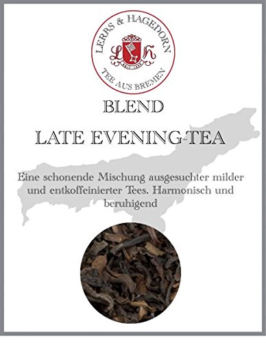 Lerbs & Hagedorn, Schwarztee Mischung Late Evening Tea | Weich, Ausgewogen, Aromatisch 2kg Ca. (162 Liter) von Lerbs & Hagedorn