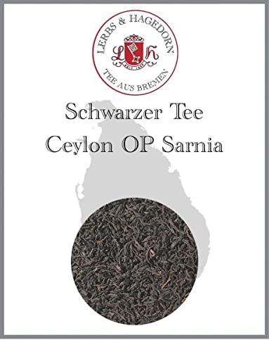 Lerbs & Hagedorn, Schwarzer Tee Ceylon OP Sarnia | Auffalend Rund und Weich 1kg (ca. 81 Liter) Orange Pekoe von Lerbs und Hagedorn