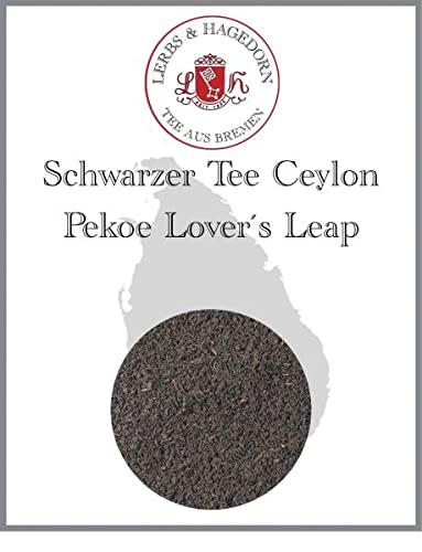 Lerbs & Hagedorn, Schwarzer Tee Ceylon Pekoe Lover´s Leap | Weich Hocharomatisch 1kg (ca. 81 Liter) Goldene Tasse von Lerbs und Hagedorn