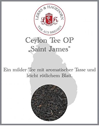 Lerbs & Hagedorn, Ceylon Tee OP „Saint James“ | Mild, Aromatisch 1kg (ca. 81 Liter) Leicht rötliches Blatt von Lerbs & Hagedorn Bremen