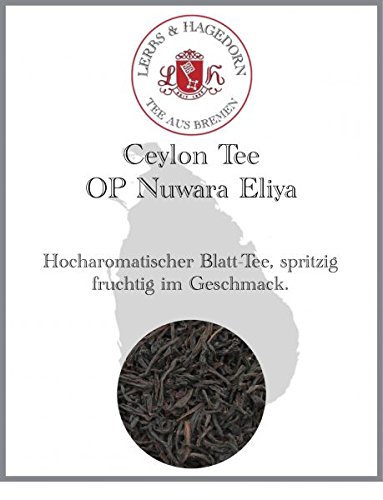 Lerbs & Hagedorn, Ceylon Tee OP Nuwara Eliya |Spritzig, Fruchtig, Hocharomatisch 1kg (ca. 81 Liter) von Lerbs & Hagedorn Bremen