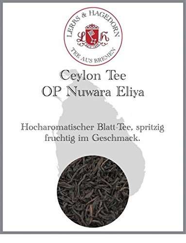 Lerbs & Hagedorn, Ceylon Tee OP Nuwara Eliya |Spritzig, Fruchtig, Hocharomatisch 1kg (ca. 81 Liter) Lerbs & Hagedorn, Ceylon Tee OP Nuwara Eliya |Spritzig, Fruchtig, Hocharomatisch 1kg (ca. 81 Liter) von Lerbs & Hagedorn Bremen