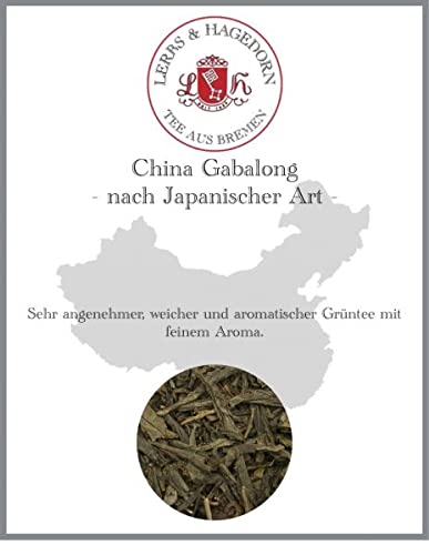 Lerbs & Hagedorn, China Gabalong nach Japanischer Art |Weich, Fein 250g (ca. 20 Liter) Grüner Tee von Lerbs & Hagedorn