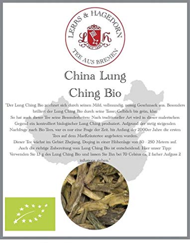Lerbs & Hagedorn, Grüner China Tee Long Jing Bio | Mild, VollmUndig, Nussig 1kg Ca. (81 Liter) von Lerbs & Hagedorn