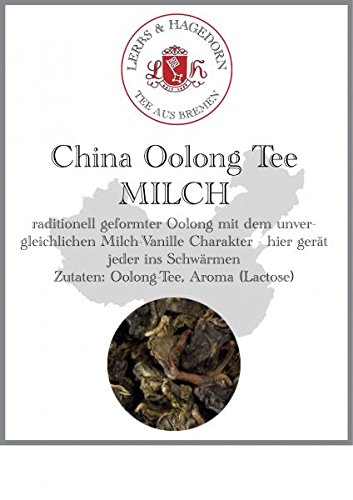 Lerbs & Hagedorn, Oolong China Tee Milch-Oolong | Milch-Vanille, Langanhaltend, Leicht, VollmUndig 2kg Ca. (162 Liter) von Lerbs & Hagedorn