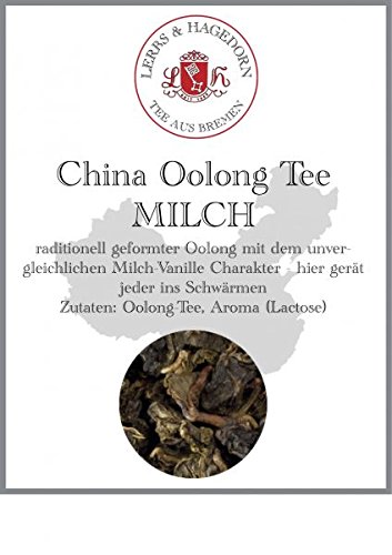 Lerbs & Hagedorn, Oolong China Tee Milch-Oolong | Milch-Vanille, Langanhaltend, Leicht, VollmUndig 2kg Ca. (162 Liter) von Lerbs & Hagedorn