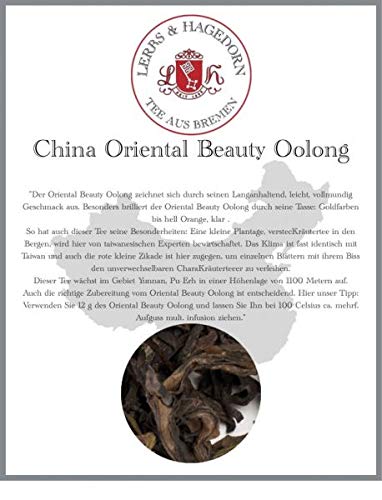 Lerbs & Hagedorn, China Oriental Beauty Oolong Taiw. Machart | Langanhaltend, Leicht, VollmUndig 1kg Ca. (81 Liter) von Lerbs & Hagedorn