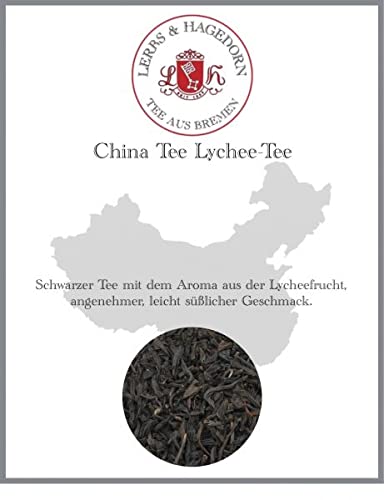 Lerbs & Hagedorn, China Tee Lychee Tee | Angenehmer, Leicht Süßlicher Geschmack 250g (ca. 20 Liter) Lycheefrucht von Lerbs & Hagedorn