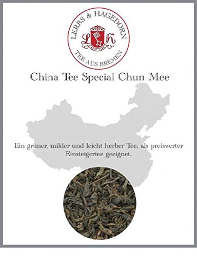 Lerbs & Hagedorn, China Tee Special Chun Mee | Mild, Leicht Herb1kg (ca. 81 Liter) Grüner Tee, Ideal für Einsteiger von Lerbs & Hagedorn