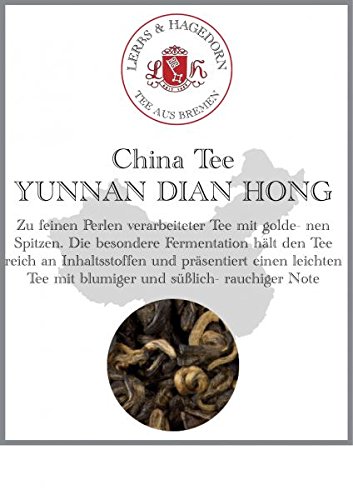 Lerbs & Hagedorn, Schwarzer China Tee Yunnan Dian Hong | Aromatisch, Würzig, Süßlich 2kg Ca. (162 Liter) von Lerbs & Hagedorn
