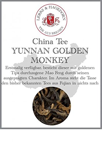 Lerbs & Hagedorn, Schwarzer China Tee Yunnan Golden Monkey | Süßlich, Mild, Aromatisch 2kg Ca. (162 Liter) von Lerbs & Hagedorn
